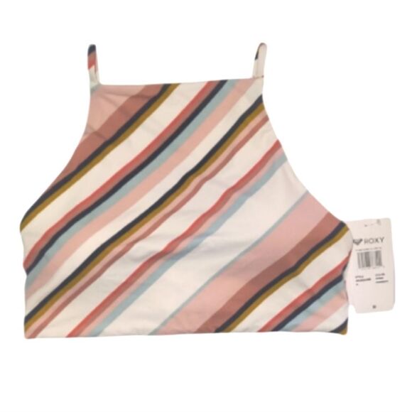 Roxy Printed Beach Classic Full Crop Bathing Top - Picture 1 of 2